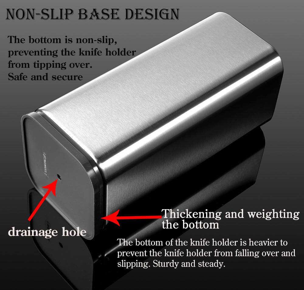 UNIVERSAL KNIVES HOLDER STAINLES STEEL BLOCK KASUMI™ - Image 4
