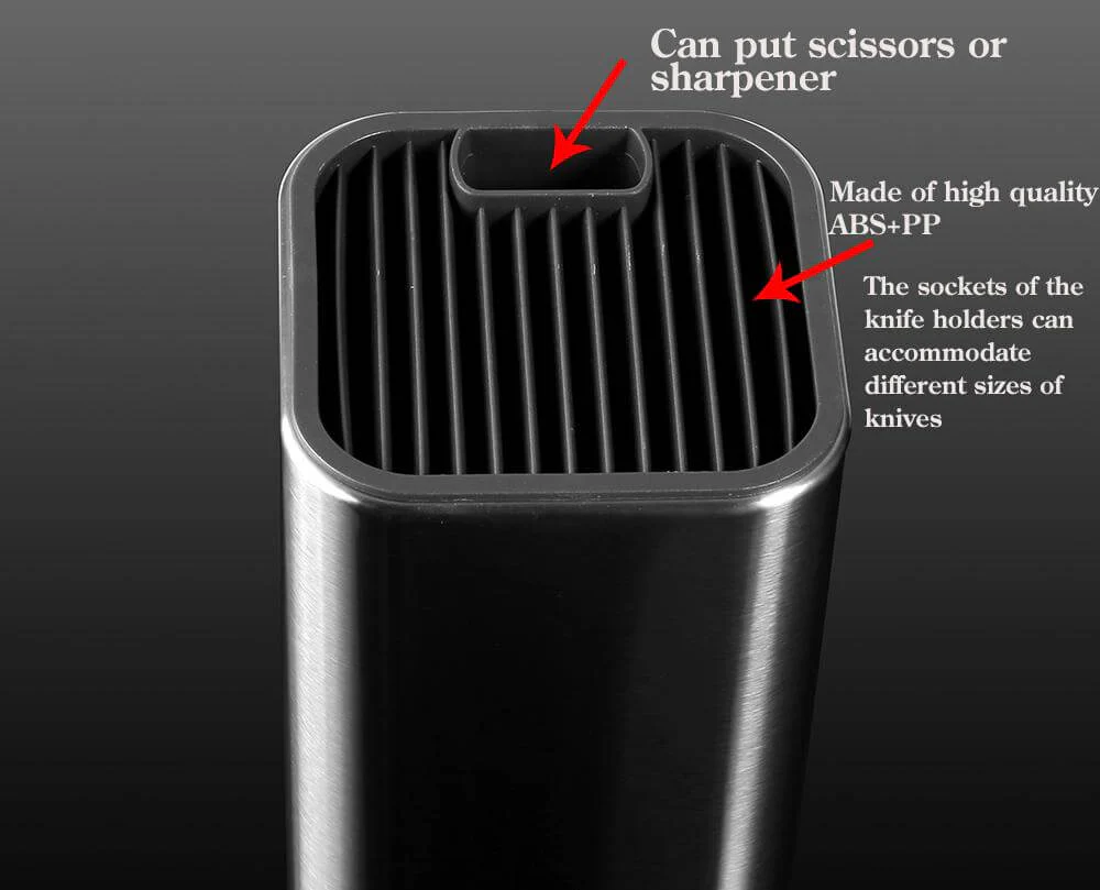 UNIVERSAL KNIVES HOLDER STAINLES STEEL BLOCK KASUMI™ - Image 6